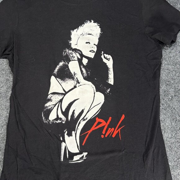 Next Level Graphic Tee Shirt Womens Medium Large Black Cotton Pink Singer - Picture 3 of 6